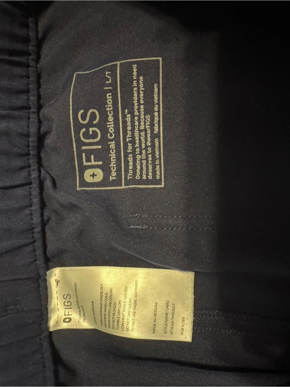 Figs Men’s Black Technical Scrub Pants